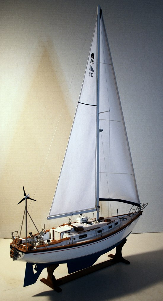 Morgan 384 full sail sailboat model