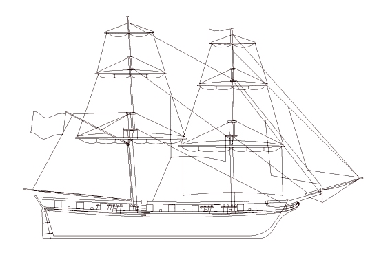 Sailplan design for Niagara Image of the US Snow Niagara