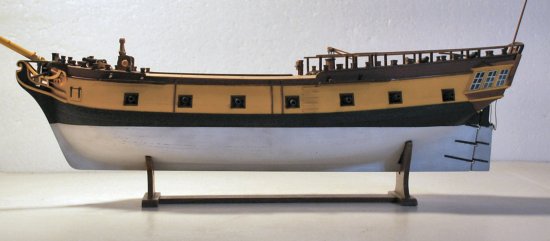 Port side details of HMS Ontario Ontario Port side