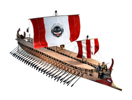 Athenian Trireme Andreia Image of trireme model