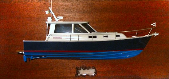 BlueStar 36.6 MKII half hull yacht model BlueStar 36.6 MKII half hull yacht model