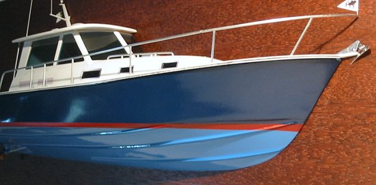 BlueStar 36.6 MKII boat model- rail and pilot house detail BlueStar 36.6 MKII boat model- rail and pilot house detail