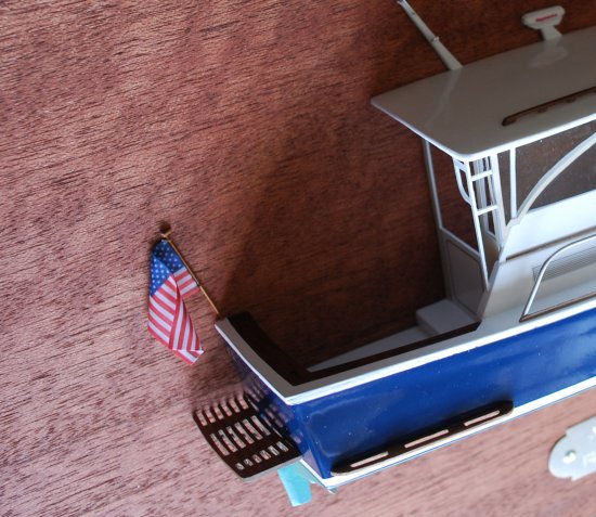 BlueStar 29.9 half hull yacht model - stern detail