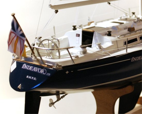 C&C 40 sailboat model - helm and stern details C&C 40 - Helm and stern detail