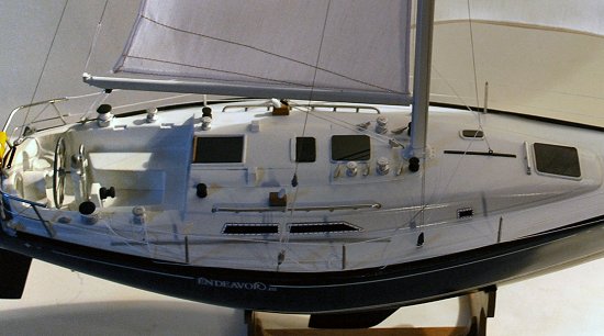 C&C 40 yacht model - bird's eye view C&C 40 - bird's eye