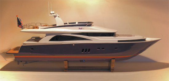 Custom FedEx Johnson 75' cruiser model Custom FedEx Johnson 75 cruiser model