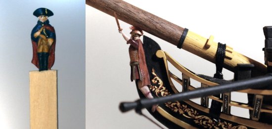 George Washington and Roman figurehead Carved Figureheads