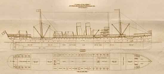 Steam liner drawing Image of drawing